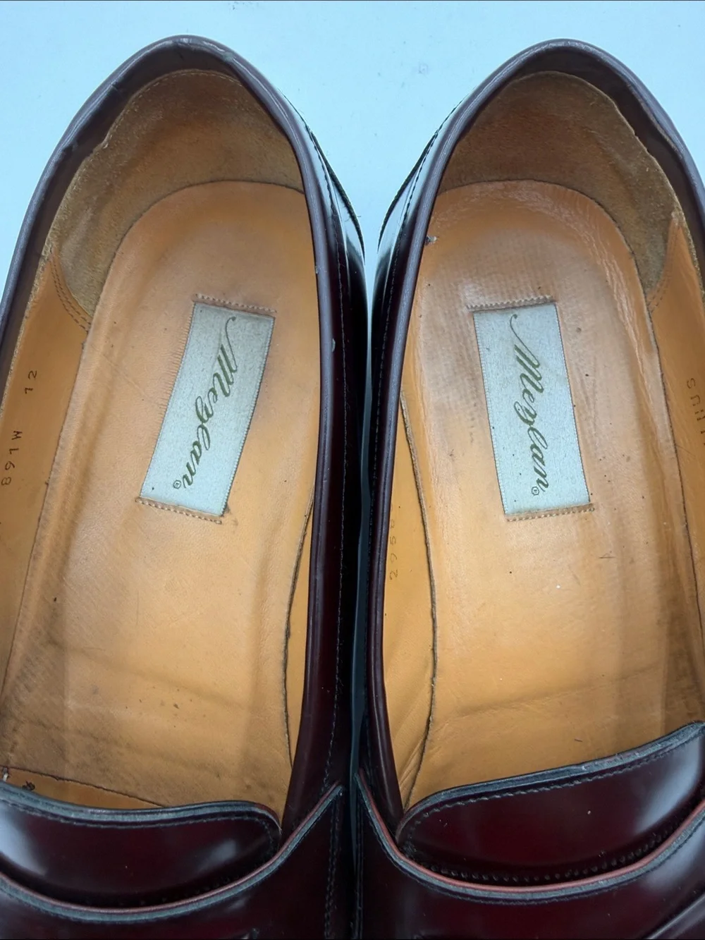 MEZLAN sz12 Kiltie Tassel Loafers Dark Brown Classic Dress Shoes Quiet Luxury